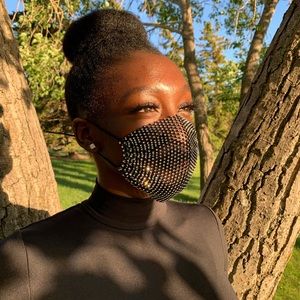 Mesh Breathable Face Masks - Mask with Holes - Sparkly Mask- Masquerade- Giltter